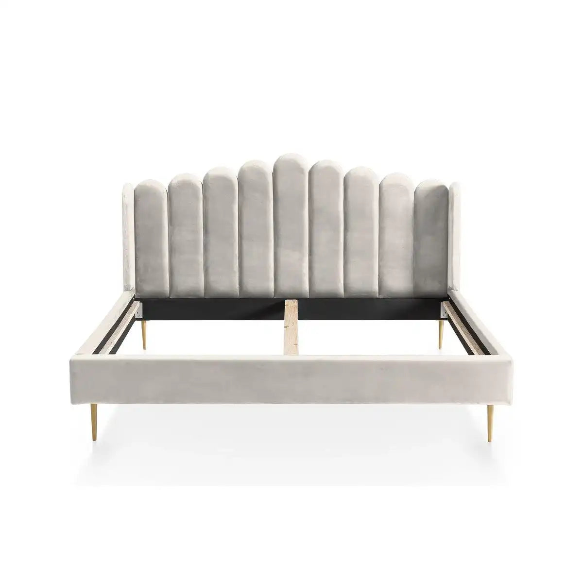 Muschelbett aus Samt 180x200 cm - HomeDesign Knaus