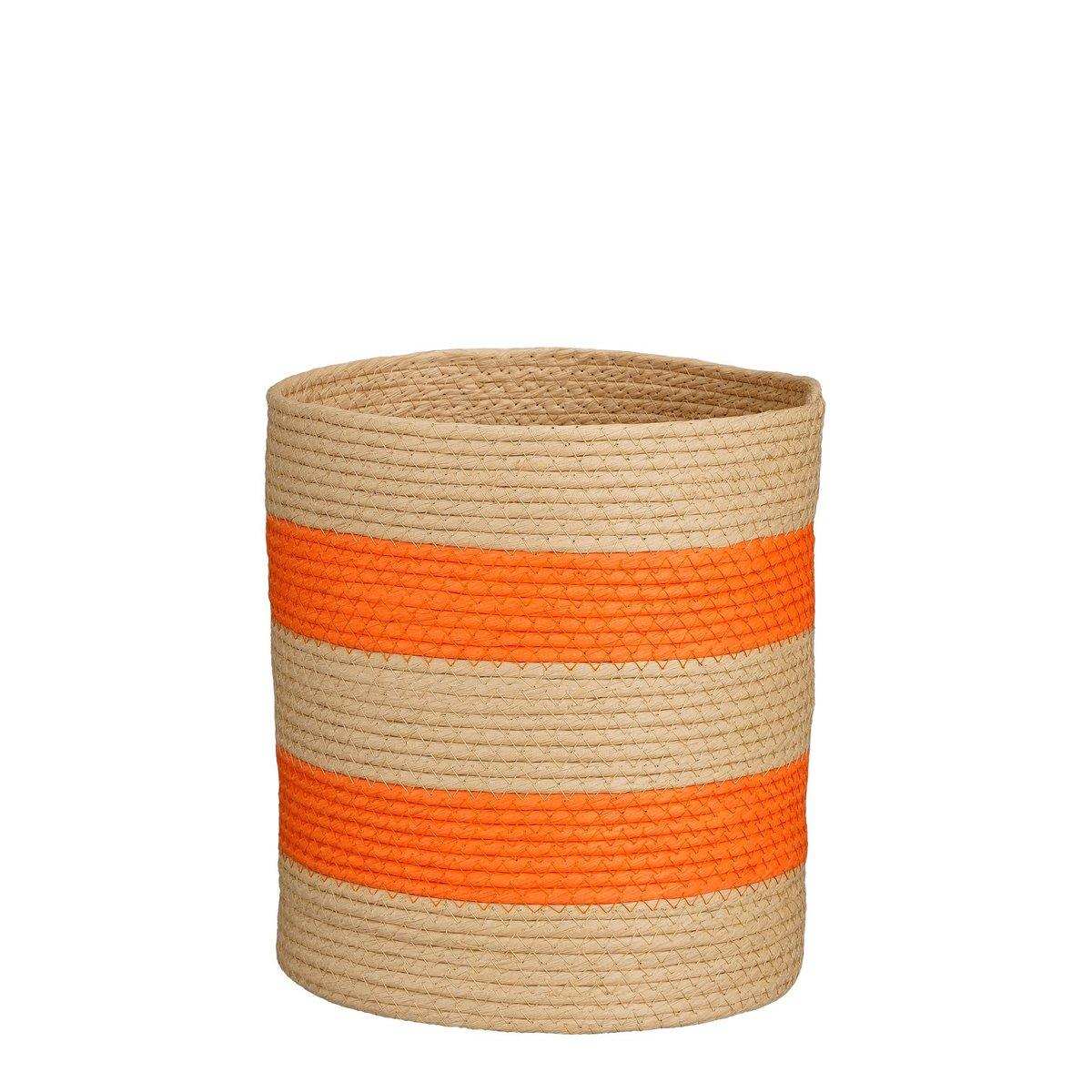 Nacho-Korb – 2er-Set – H34 x Ø29 – FSC-Mix – Dunkelrosa, Orange - HomeDesign Knaus