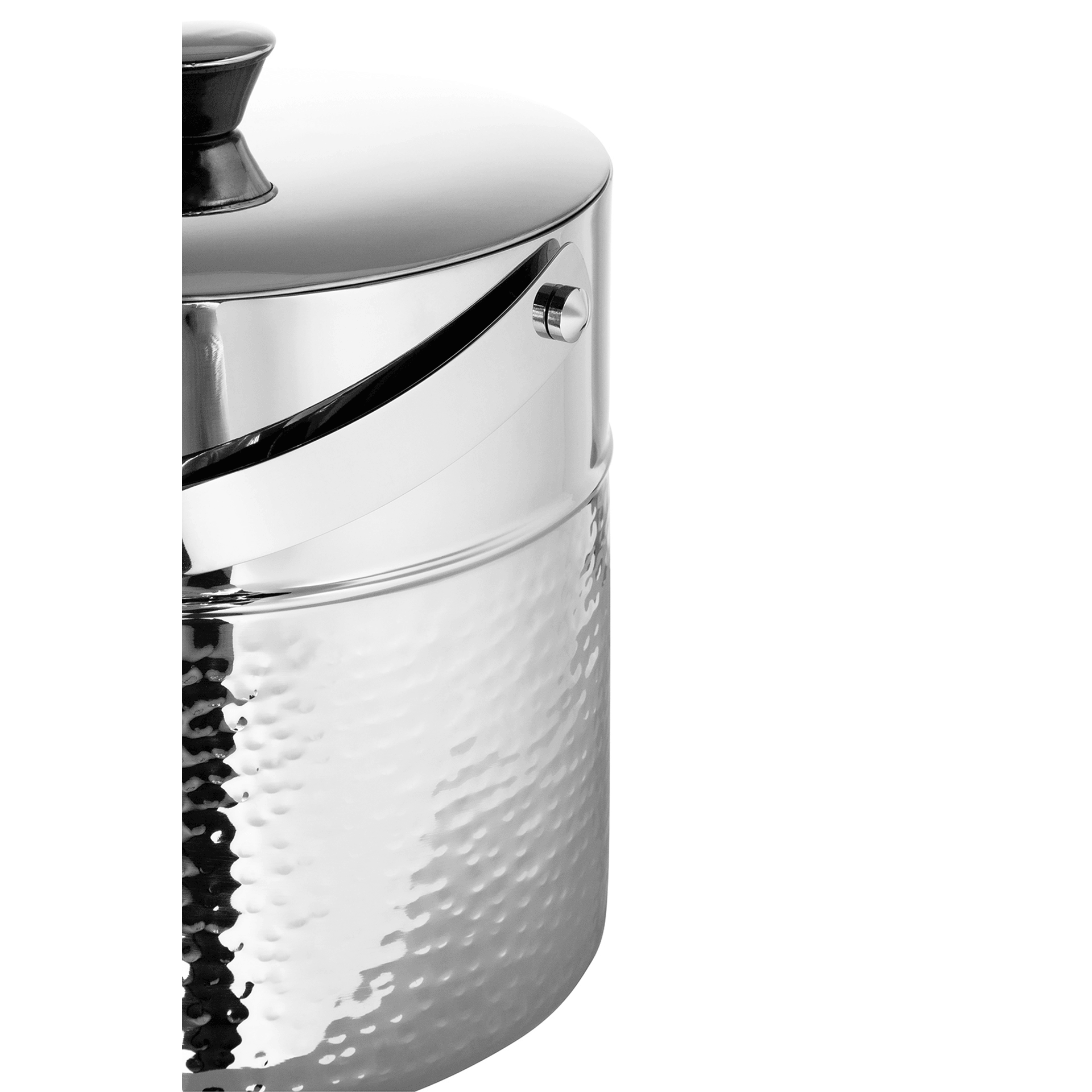 Nassau Flaschenkühler Edelstahl, hochglanzpoliert, doppelwandig gehämmert - HomeDesign Knaus