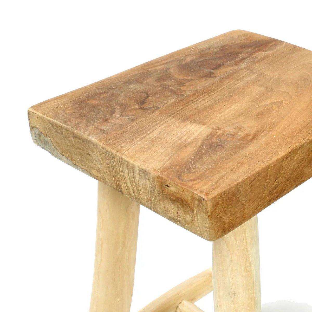 Naturholz Kudus Hocker Sitzhocker Fußhocker - HomeDesign Knaus