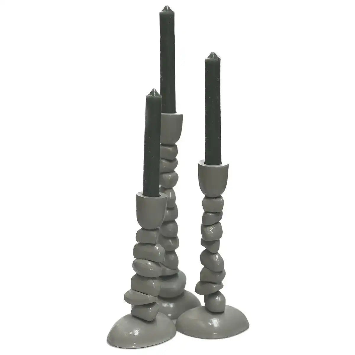 Nechi Elfenbein L10 x B8 x H28/22/19 cm – 3 Stück - HomeDesign Knaus