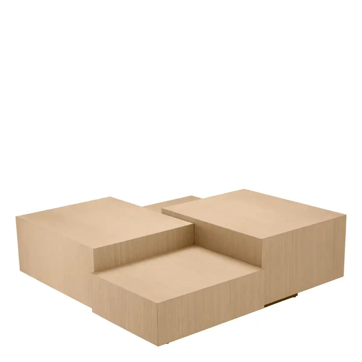 Nerone Couchtisch Natürliches Eichenfurnier mittleres Bronze Finish - HomeDesign Knaus