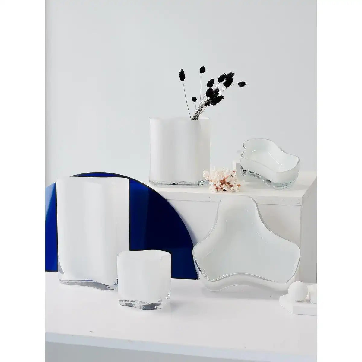 Neue große Schüssel oder Teller im modernen Design, inspiriert von CORAL und Aalto, COR08WH - HomeDesign Knaus