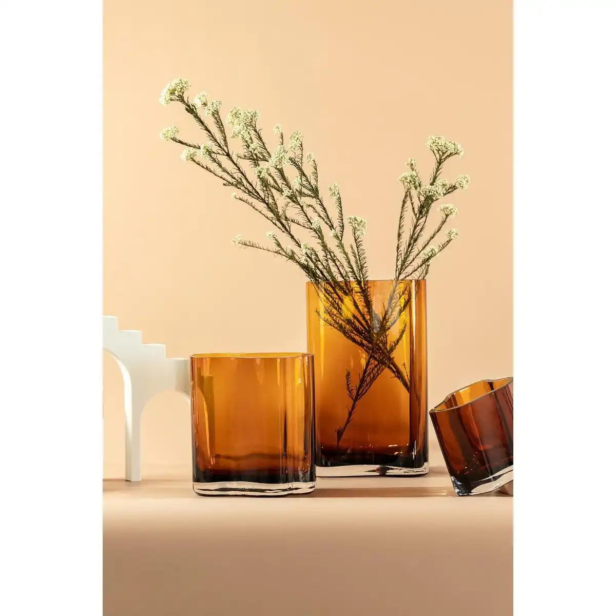Neue moderne Designvase, inspiriert von CORAL und Aalto, mittlere Größe, COR20AM - HomeDesign Knaus