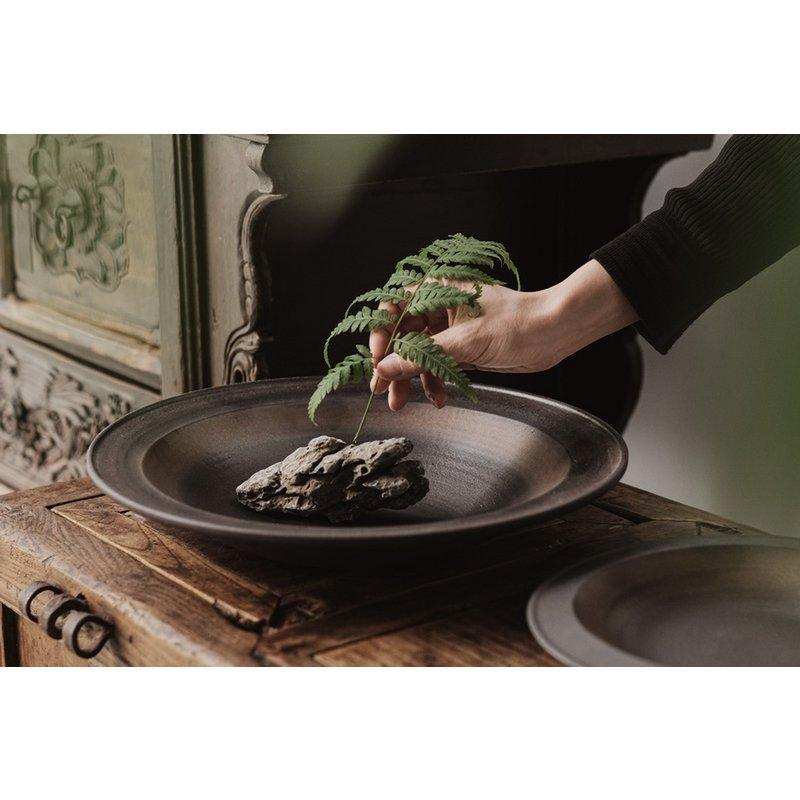 Neue moderne große flache Keramikschale East+West, ULF06BB - HomeDesign Knaus