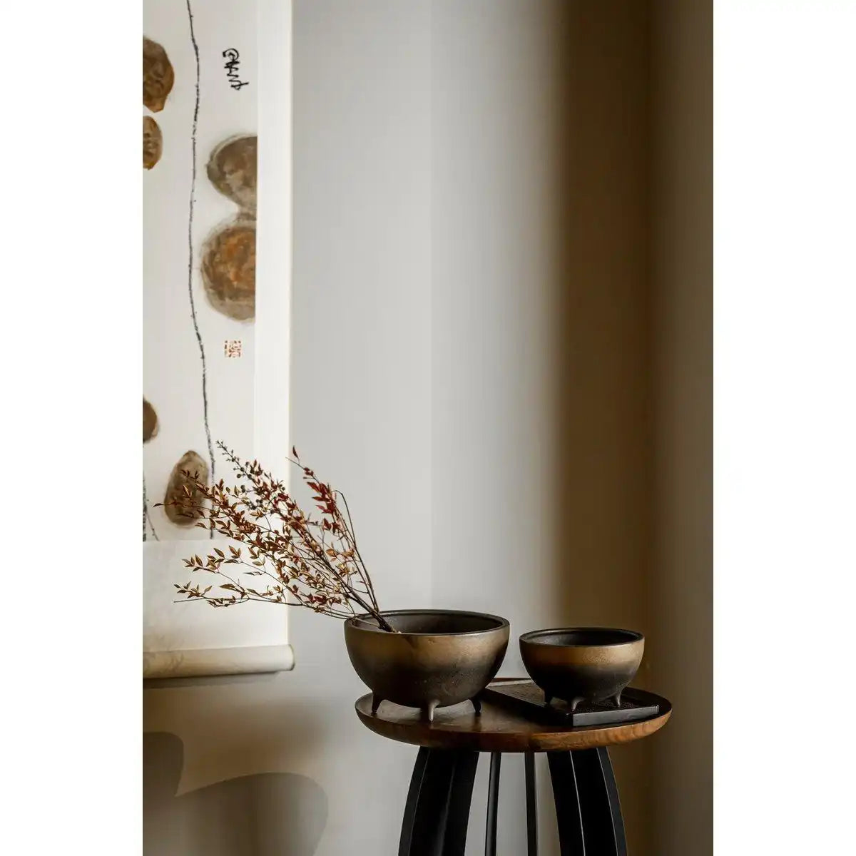 Neue moderne kugelförmige Keramikschale East+West, OTA08BB - HomeDesign Knaus