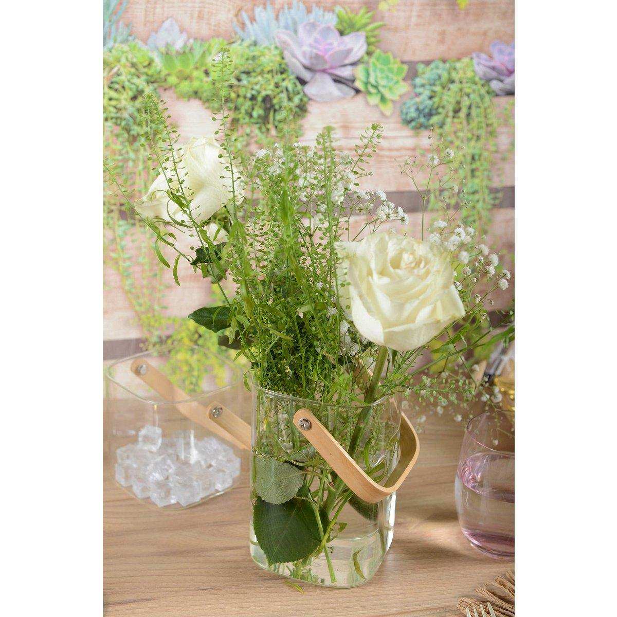 Olyard Eimer mit Holzgriff 11,5x11x15,5 cm - HomeDesign Knaus
