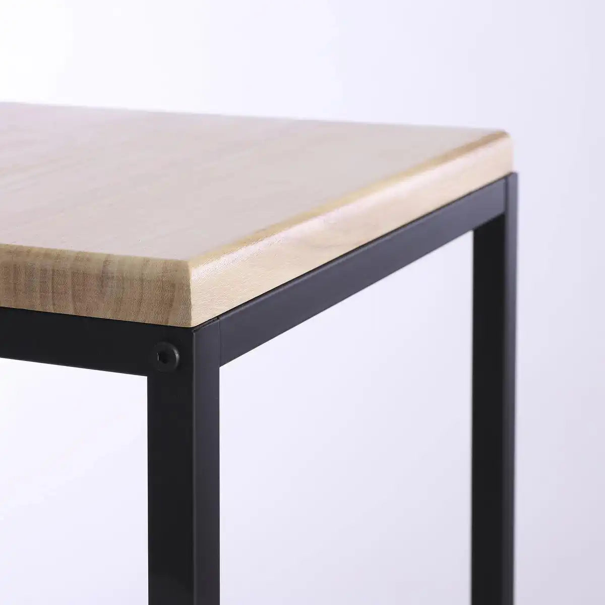 Oskar Pflanzentisch – L35 x B35 x H81 cm – Holz, Metall – Schwarz - HomeDesign Knaus