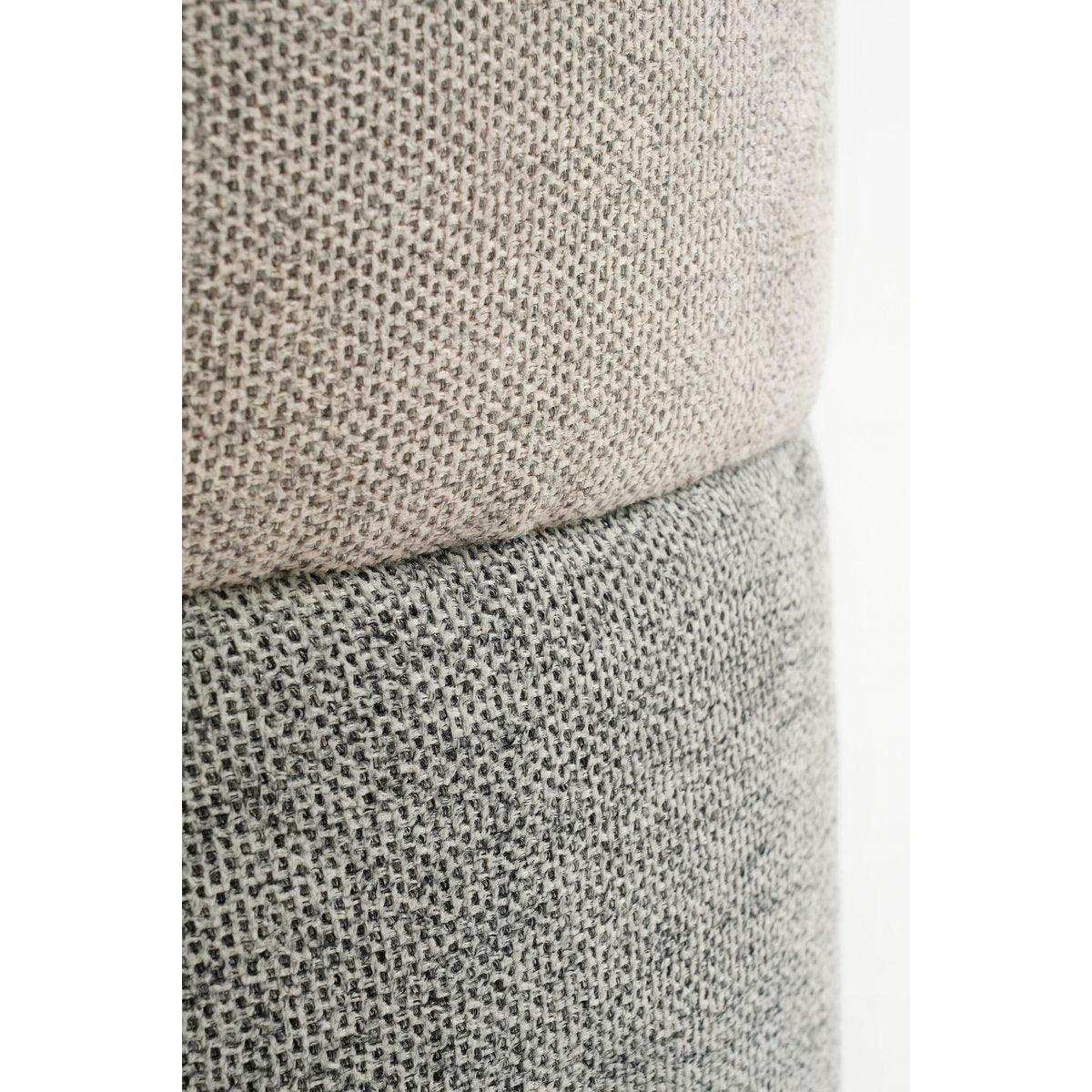 Ottomane mit Stauraum – H45 x Ø40 cm – Grau - HomeDesign Knaus