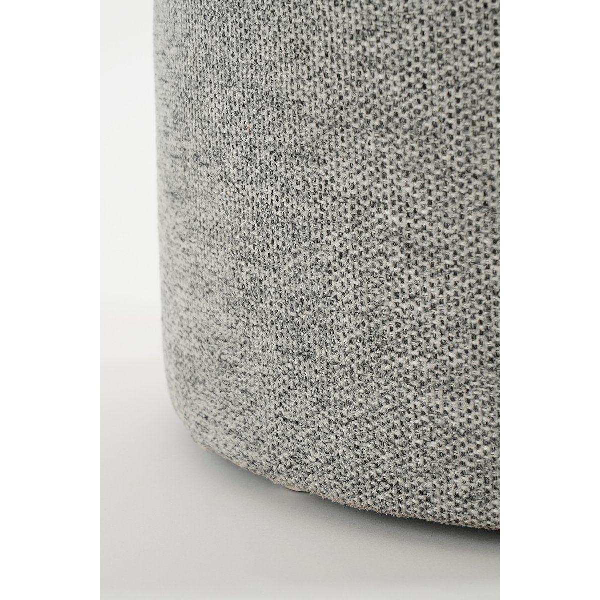 Ottomane mit Stauraum – H45 x Ø40 cm – Grau - HomeDesign Knaus