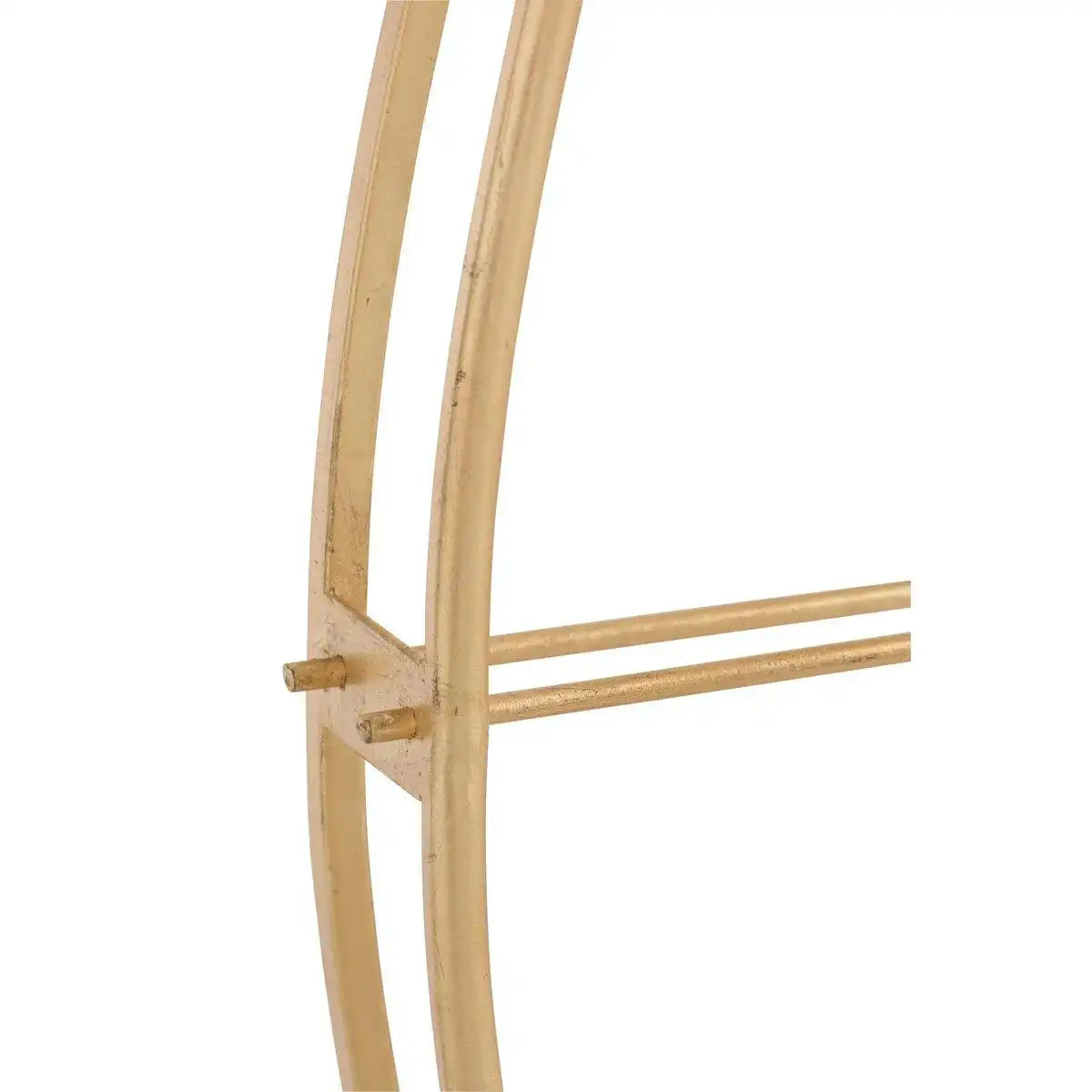 Ovale Uhr – Metall – Gold – L – Ø 125,5 cm - HomeDesign Knaus
