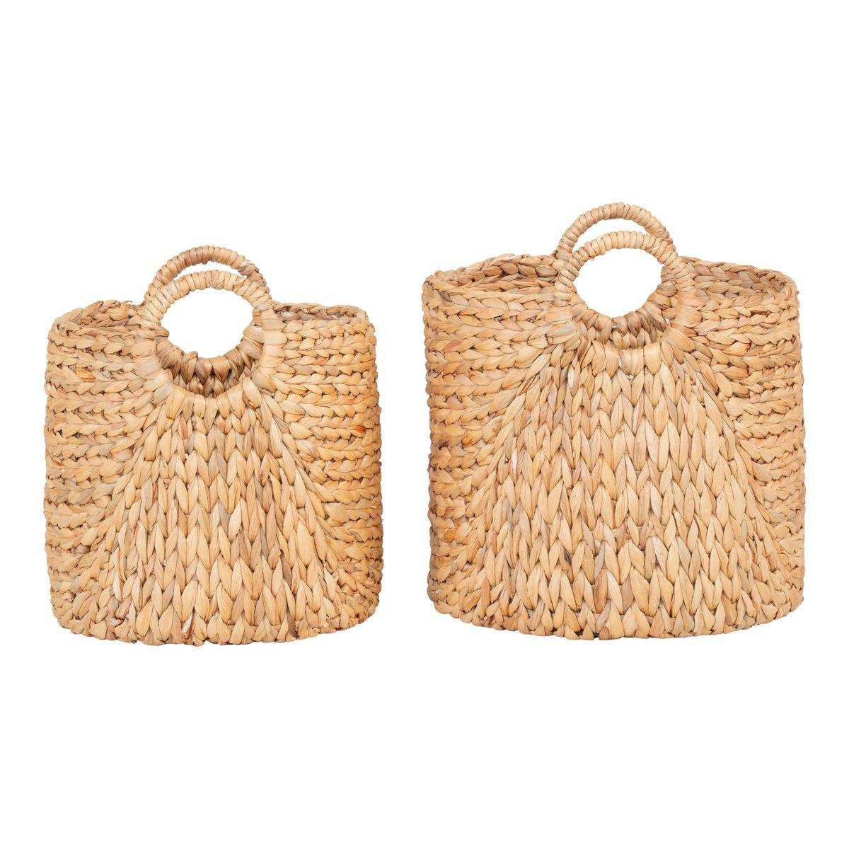 Passo Korb – Natur, Wasserhyazinthe, 2er-Set - HomeDesign Knaus