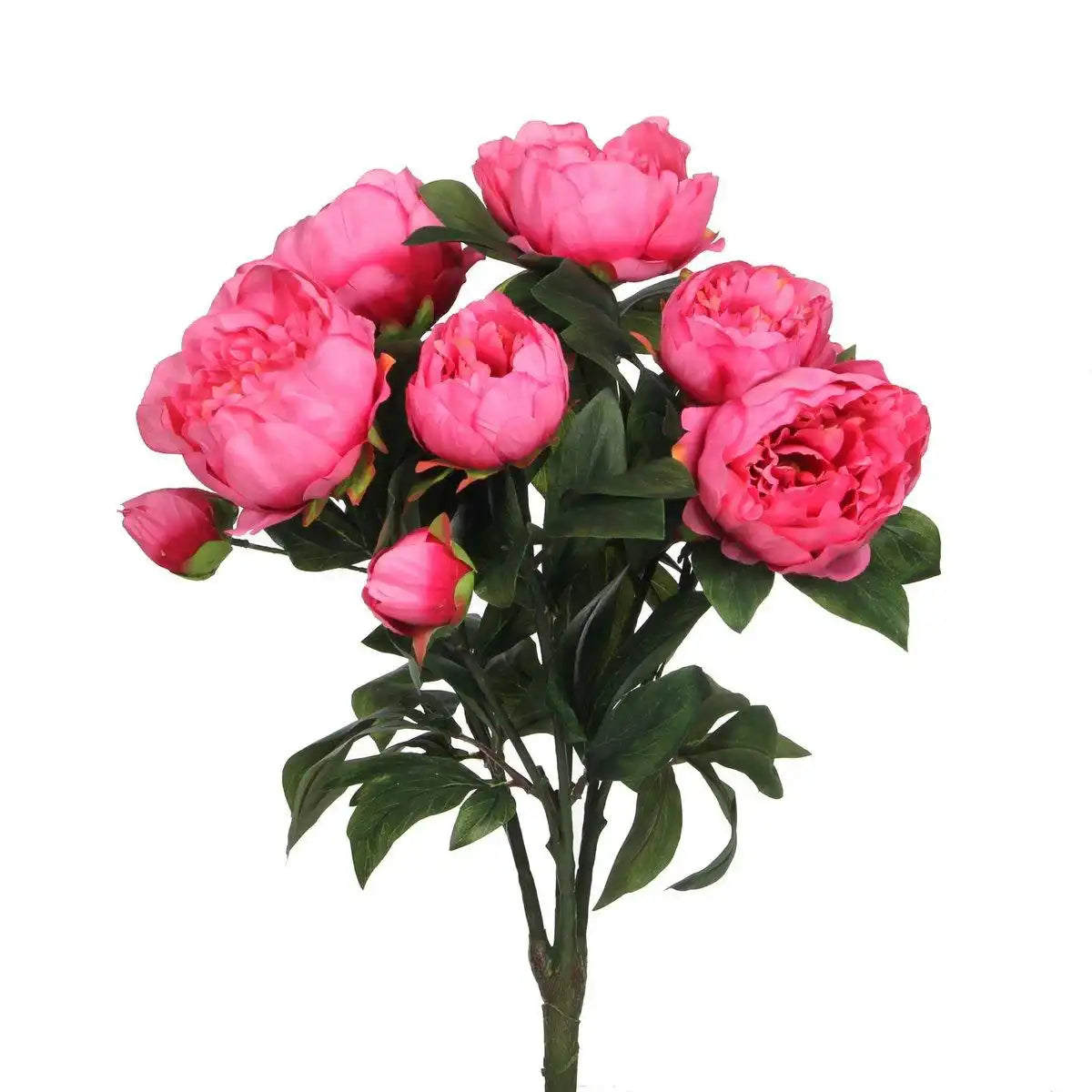 Pfingstrosen-Kunstblumenstrauß – H55 x Ø40 cm – Dunkelrosa - HomeDesign Knaus