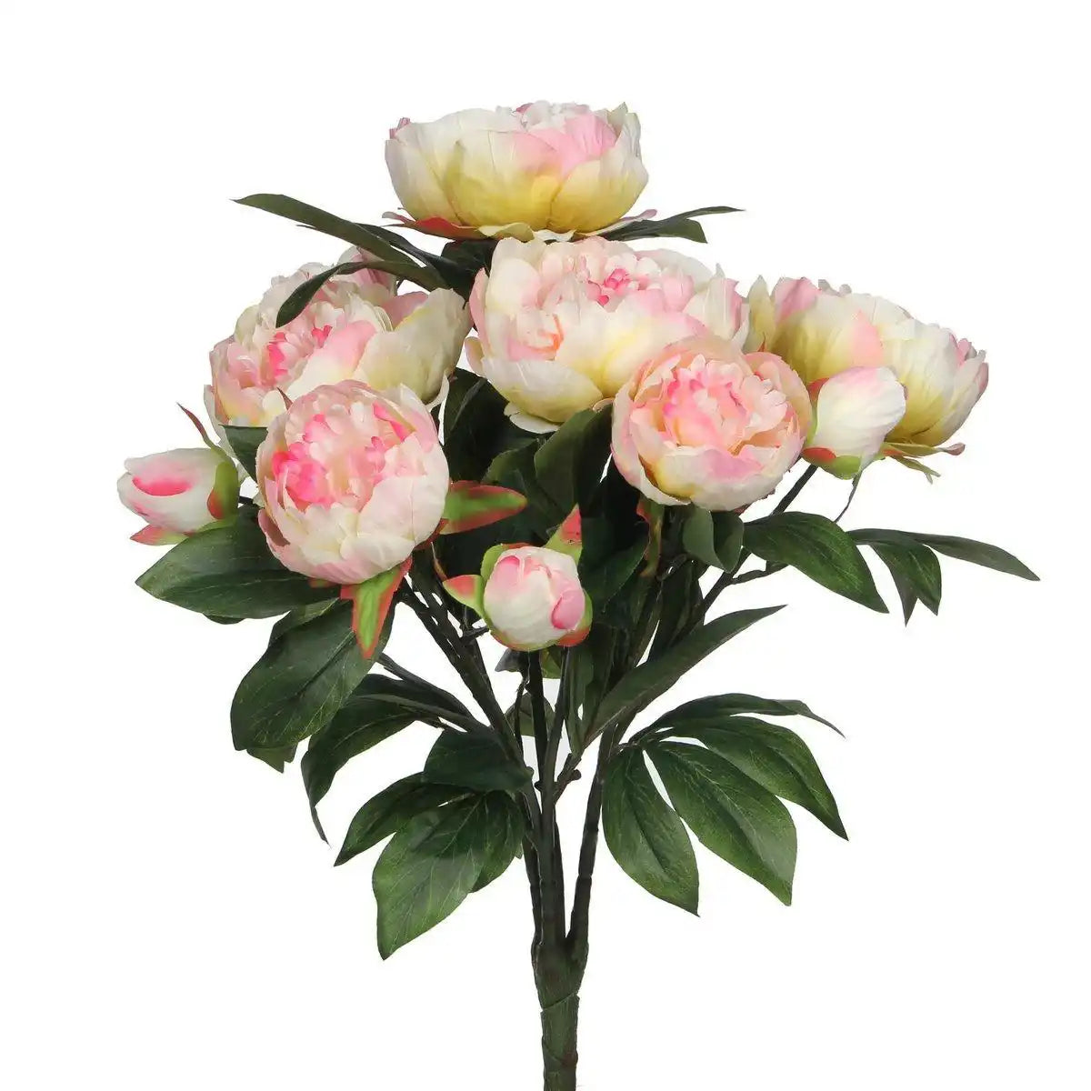 Pfingstrosen-Kunstblumenstrauß – H55 x Ø40 cm – Hellrosa - HomeDesign Knaus