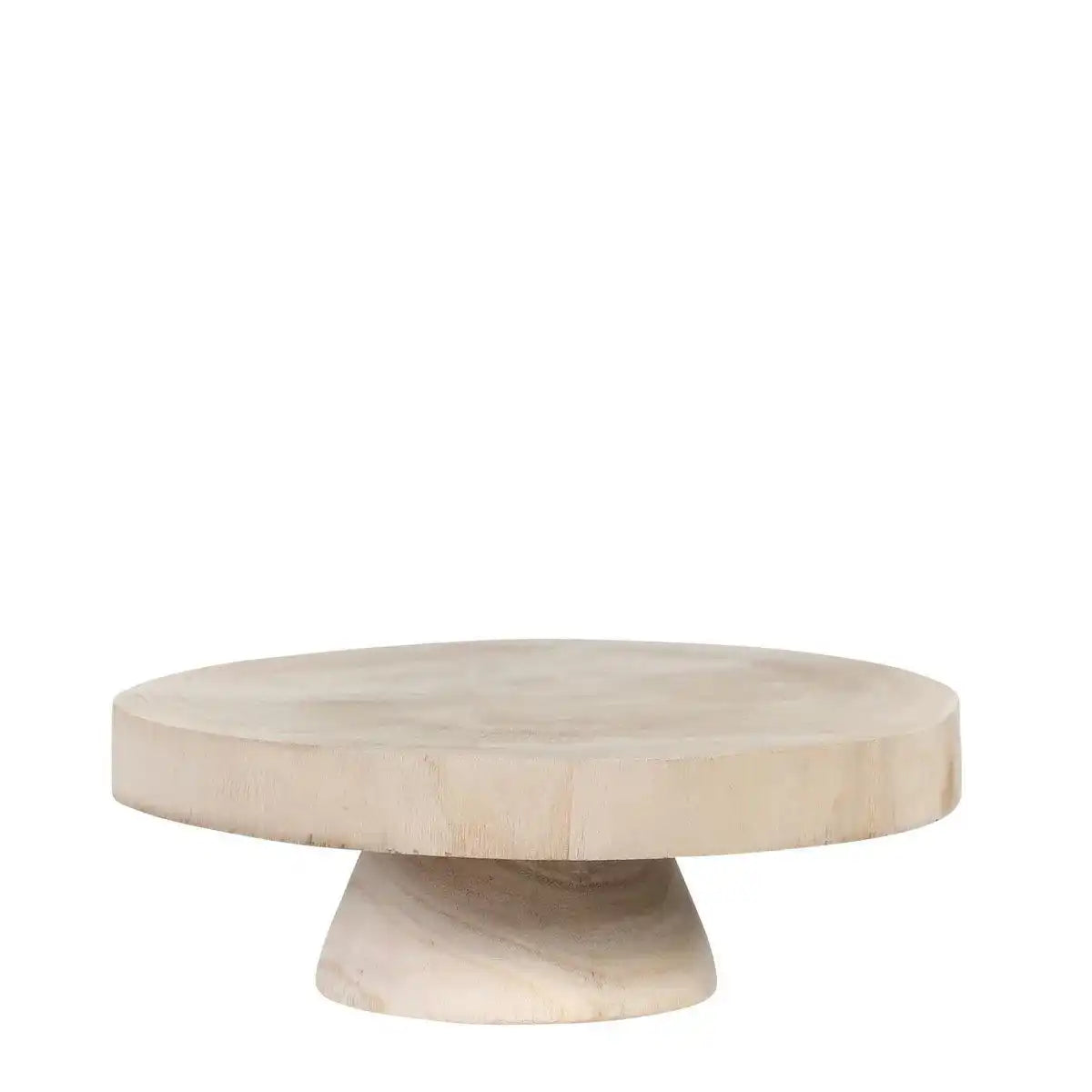 Pia Dekorationstisch – H11 x Ø30 cm – Holz – Hellbraun - HomeDesign Knaus