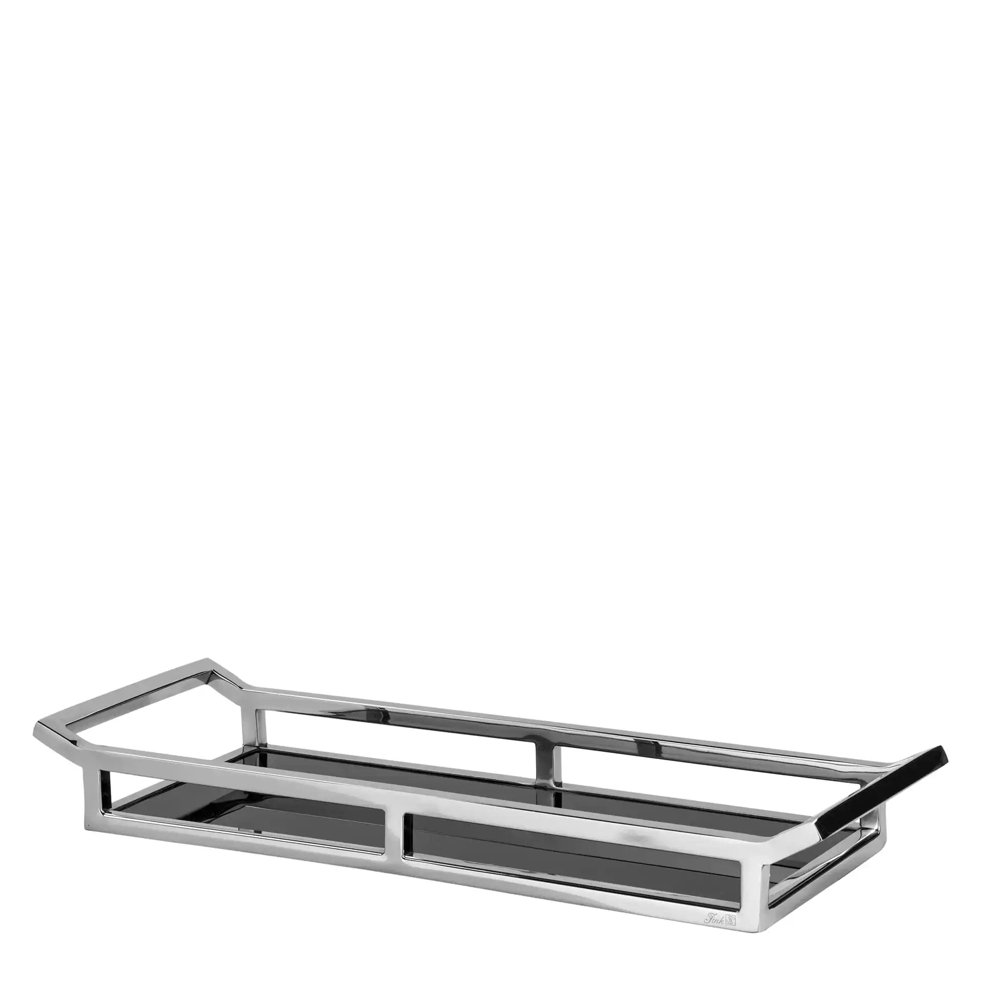 Piano Tablett Serviertablett Dekoration Deko Edelstahl Geschirrtablett poliert - HomeDesign Knaus