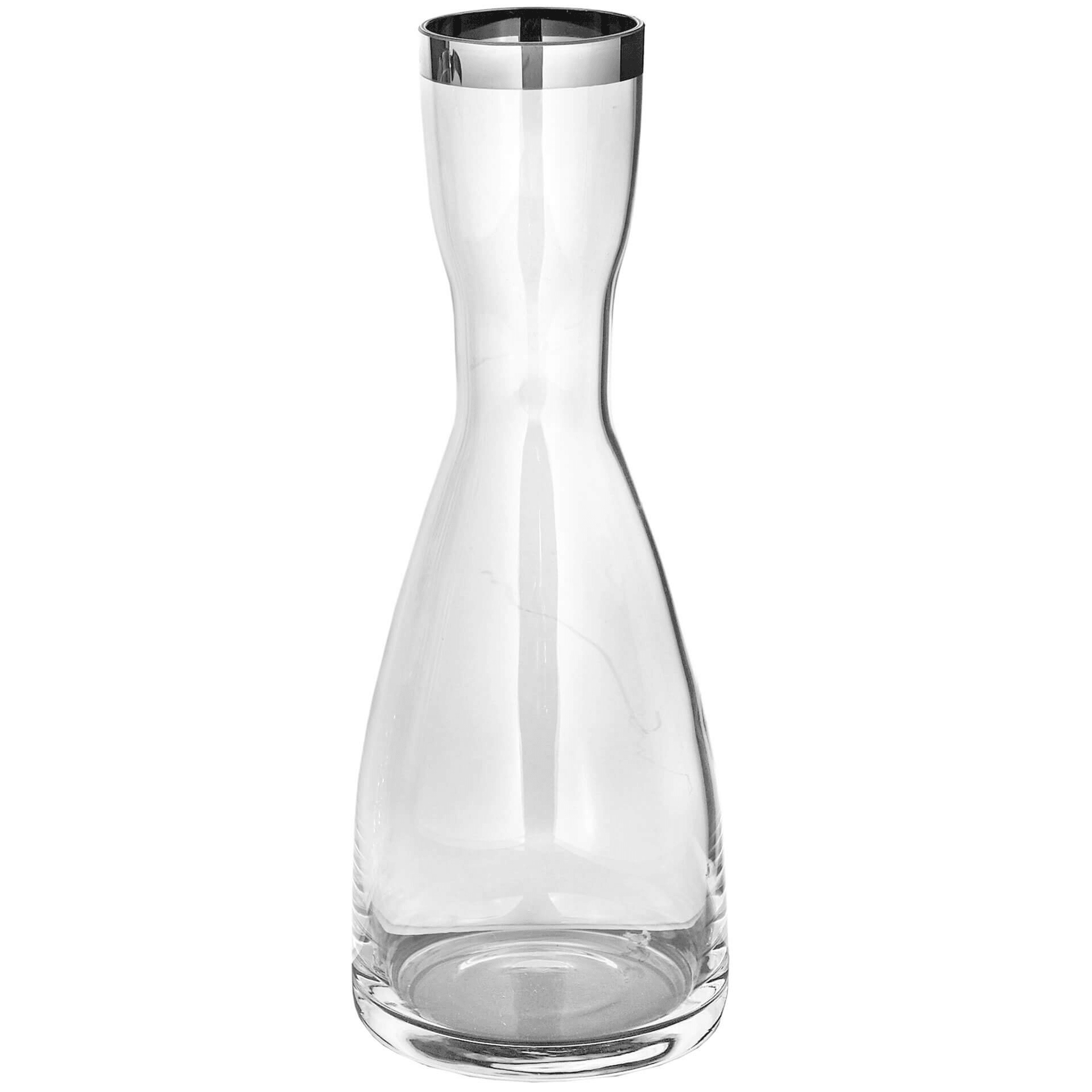 PLATINUM Glas Glaskaraffe Mundgeblasen hochwertigen Glas 30cm - HomeDesign Knaus