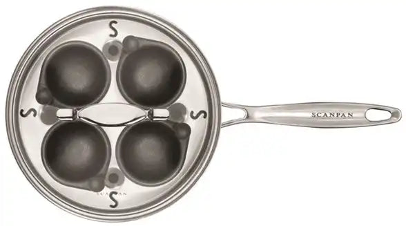 Pochierpfanne mit Deckel Impact Ofenfest Edelstahl alle Herdarten geeignet - HomeDesign Knaus