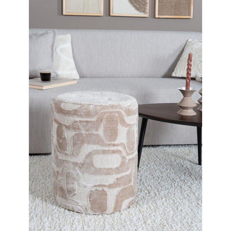 Pouf Lies 50 x ø40 cm - HomeDesign Knaus