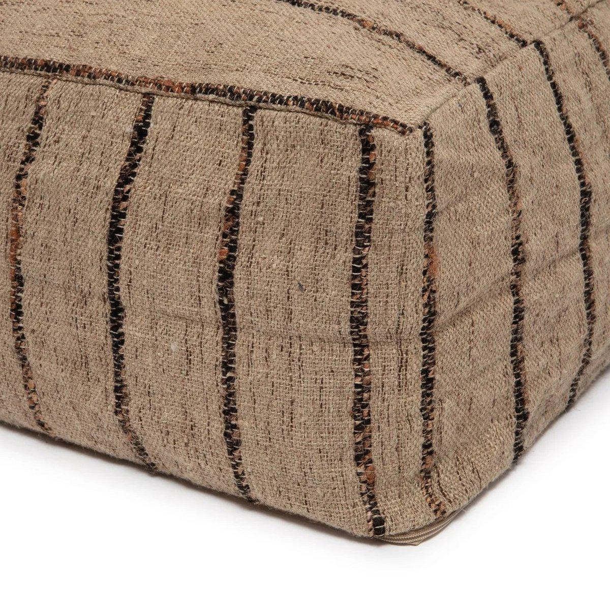 Der Oh My Gee Pouffe - Beige Schwarz - HomeDesign Knaus