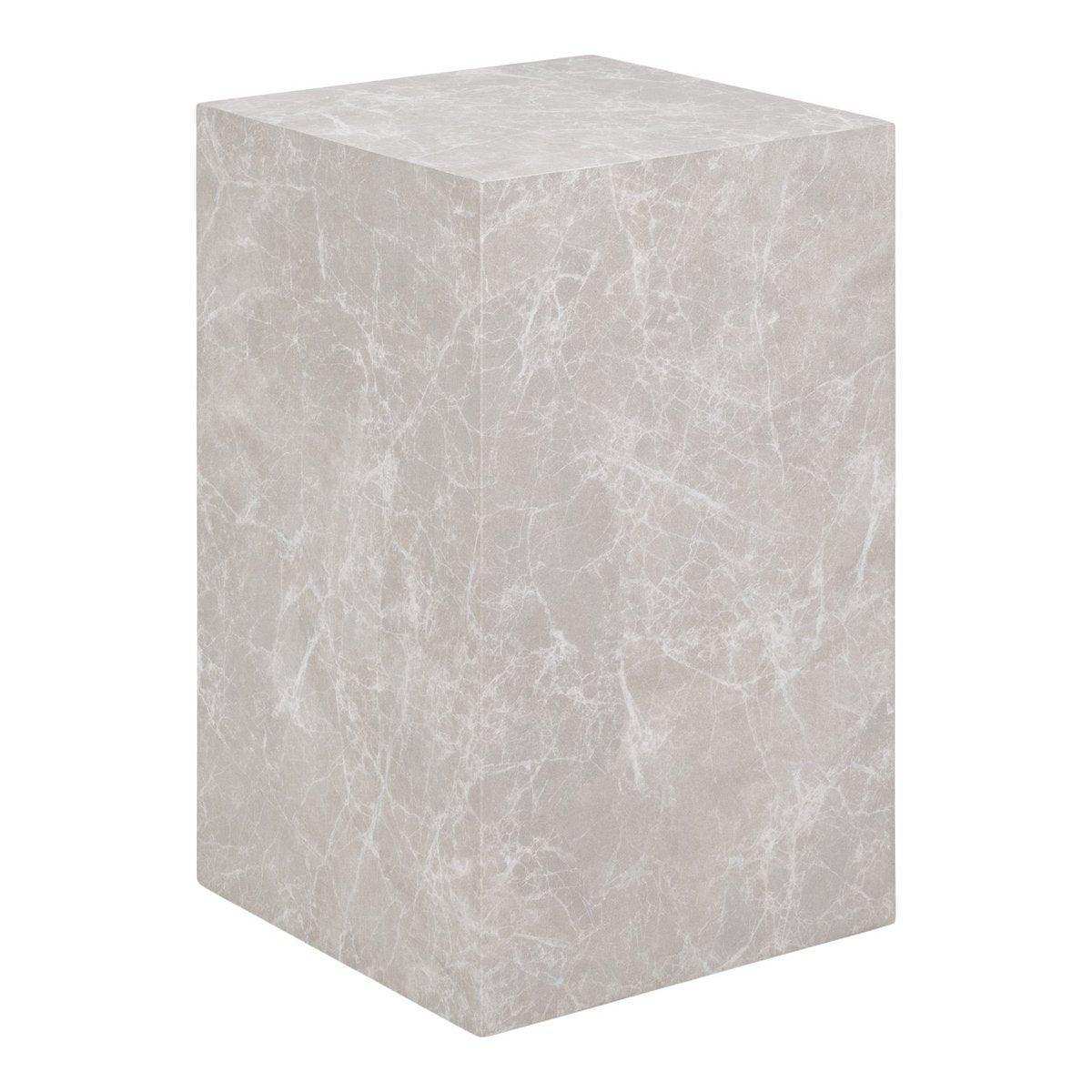Prague Beistelltisch - Beistelltisch, Marmoroptik, beige, 30x30x50 cm - HomeDesign Knaus