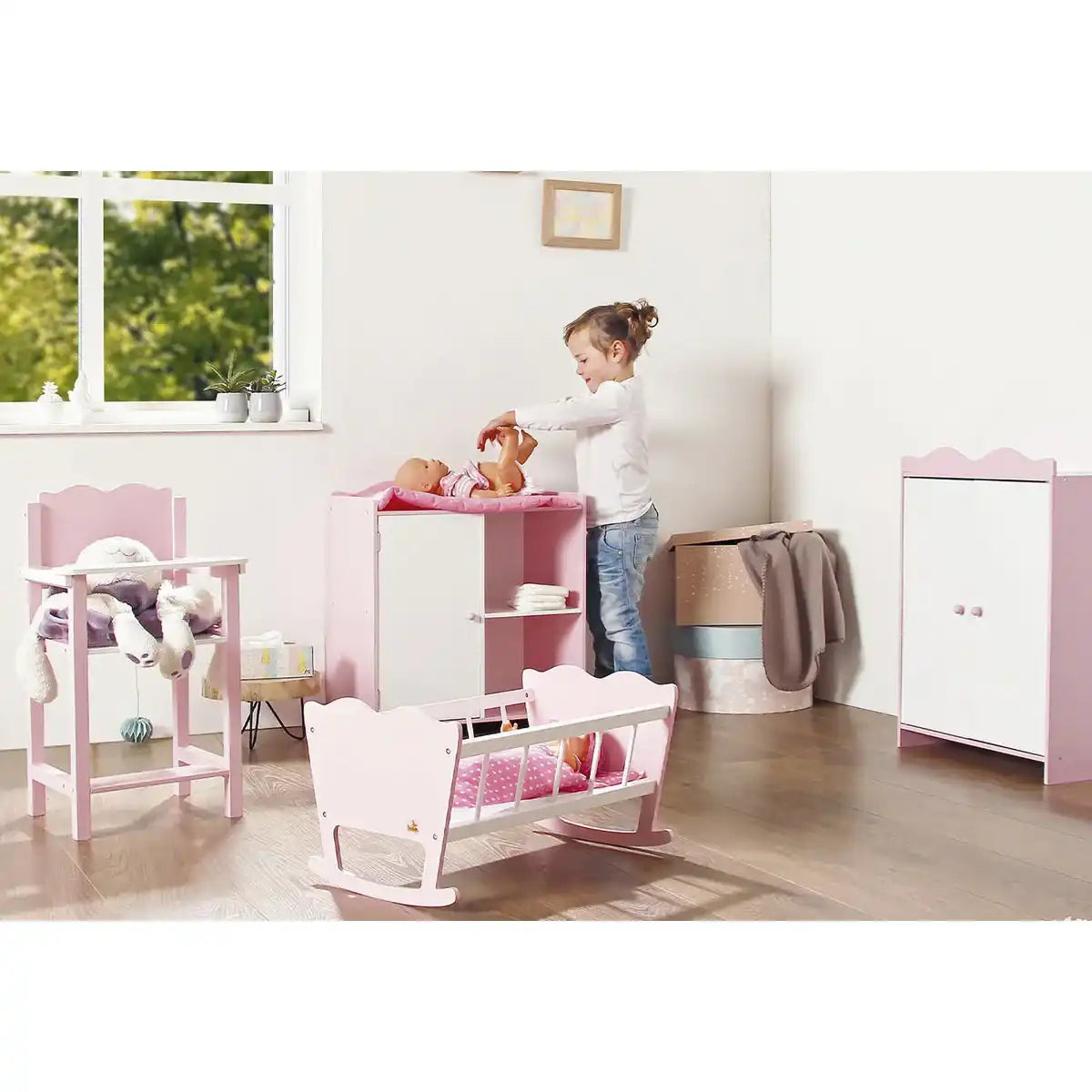 Puppenwickeltisch 'Jasmin' - HomeDesign Knaus