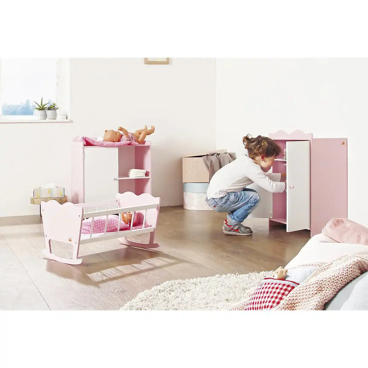 Puppenwickeltisch 'Jasmin' - HomeDesign Knaus