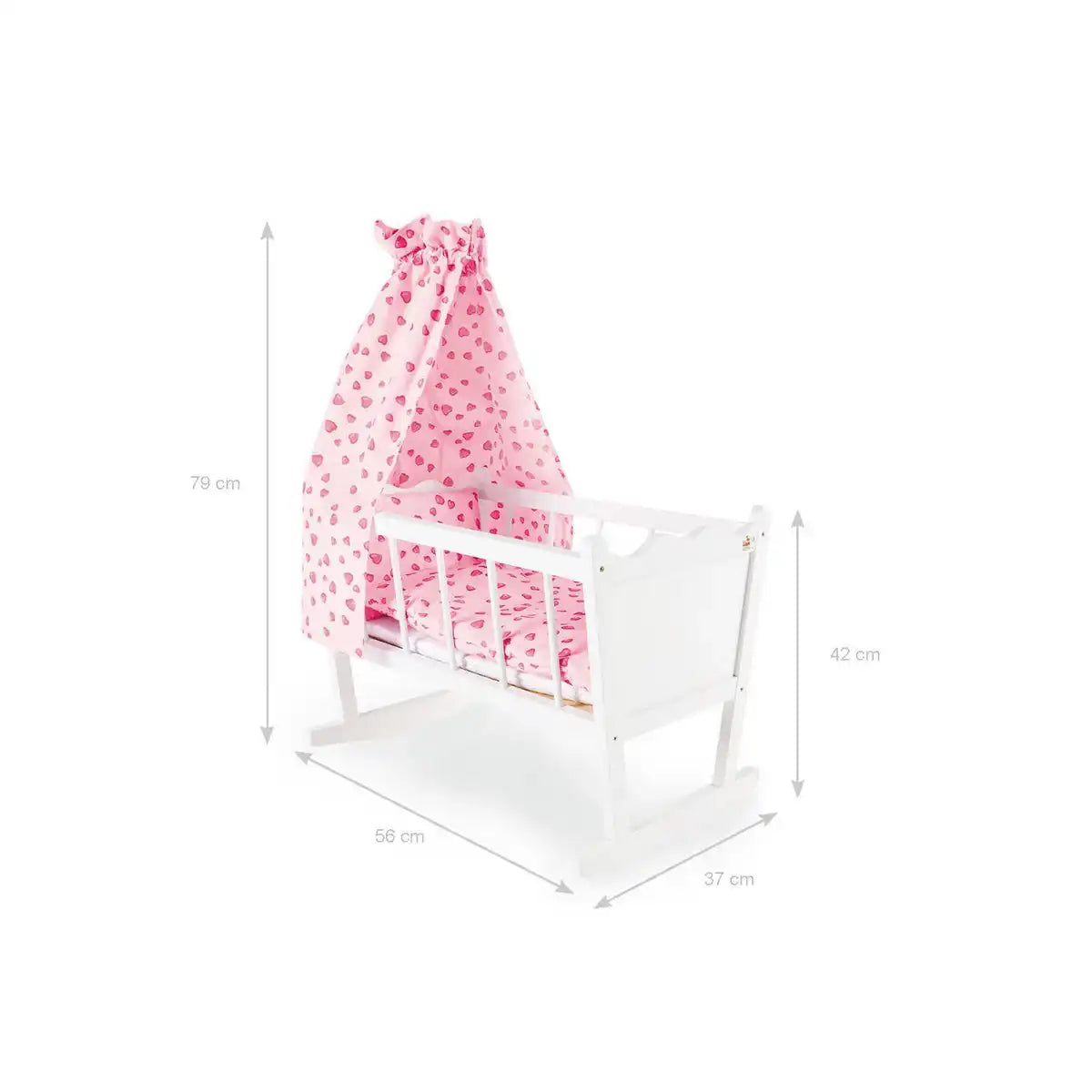 Puppenwiege 'Merle' - HomeDesign Knaus