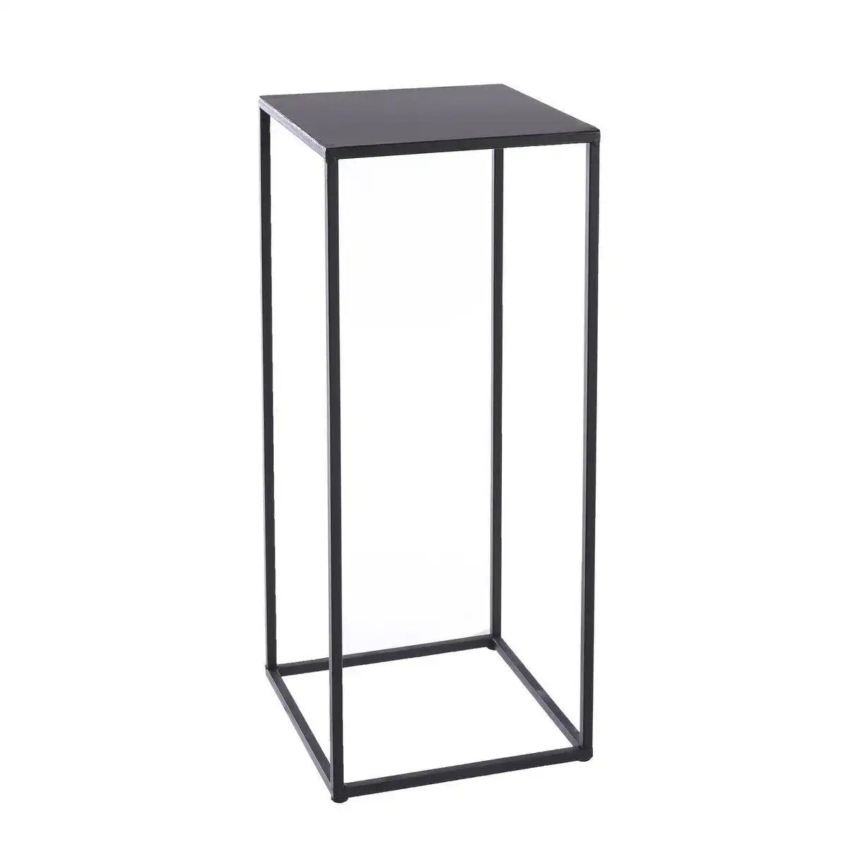Quinty Beistelltisch – 3er-Set – L30 x B30 x H70 cm – Metall – Schwarz - HomeDesign Knaus