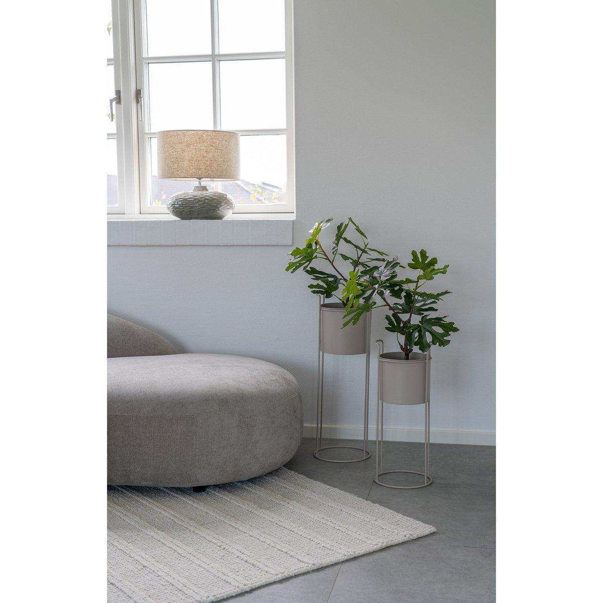 Rabo Flower Stand - Blumenständer, Stahl, Sand, 2er-Set - HomeDesign Knaus