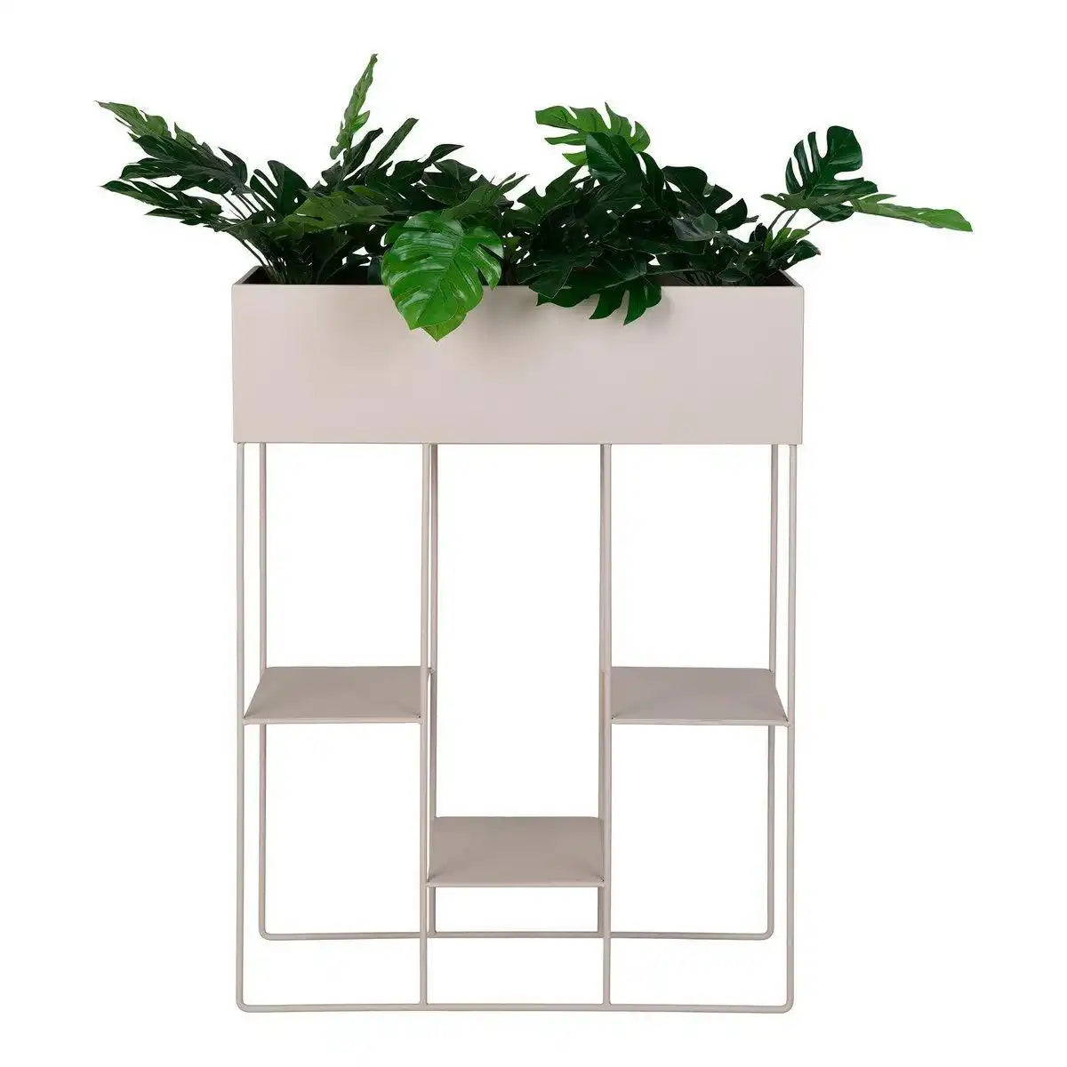 Rabo Planter - Pflanzgefäß, Stahl, 3 Regale, Sand, 25x60x80 cm - HomeDesign Knaus