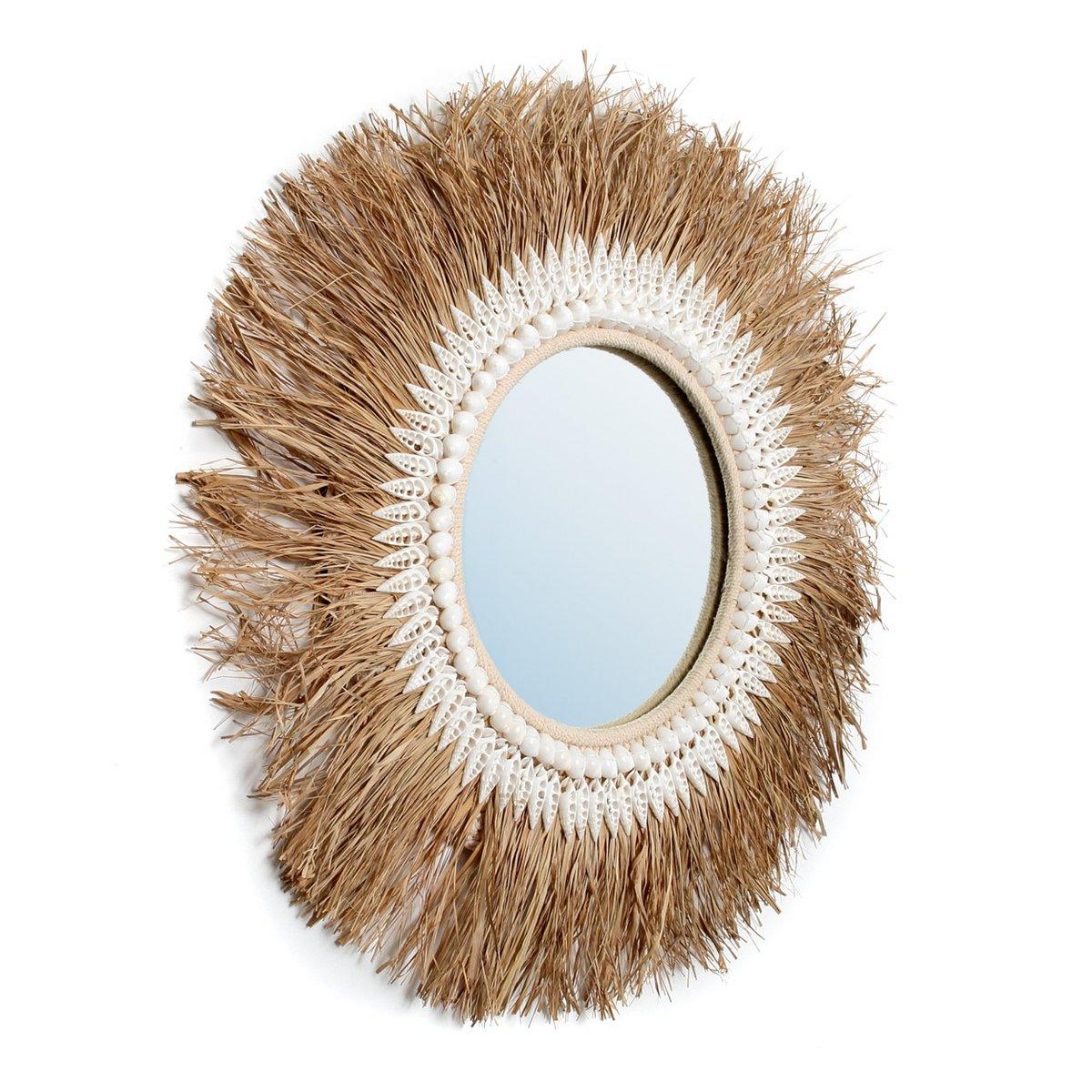 Der Raffia Ginger Mirror - Natürlich - HomeDesign Knaus