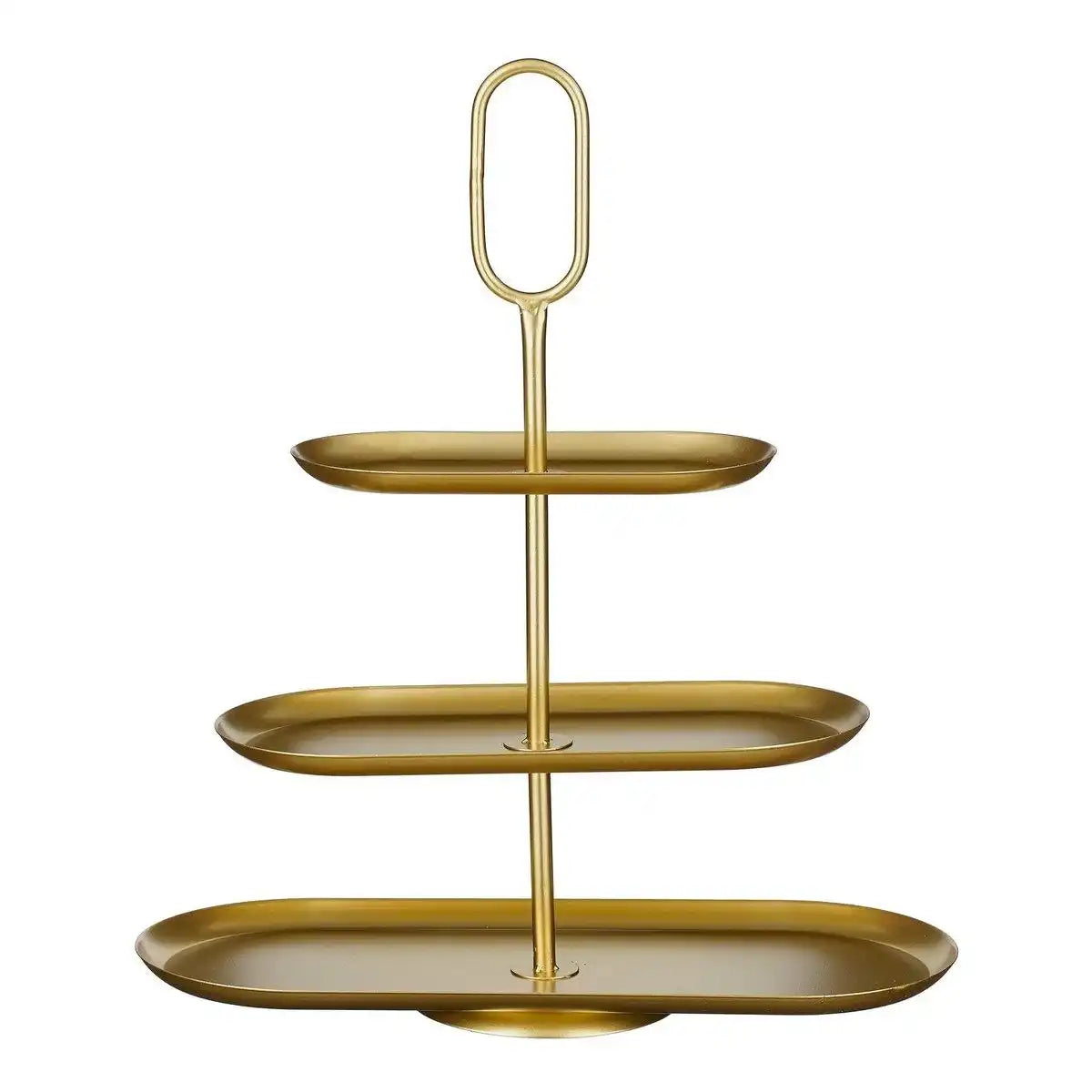 Rama Etagere 3 Ebenen – L48 x B20 x H55 cm – Metall – Gold - HomeDesign Knaus
