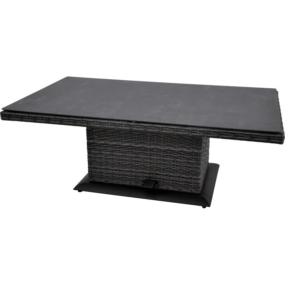 Rattan Loungetisch Gartentisch verstellbar Soho Forte 130x75cm - HomeDesign Knaus