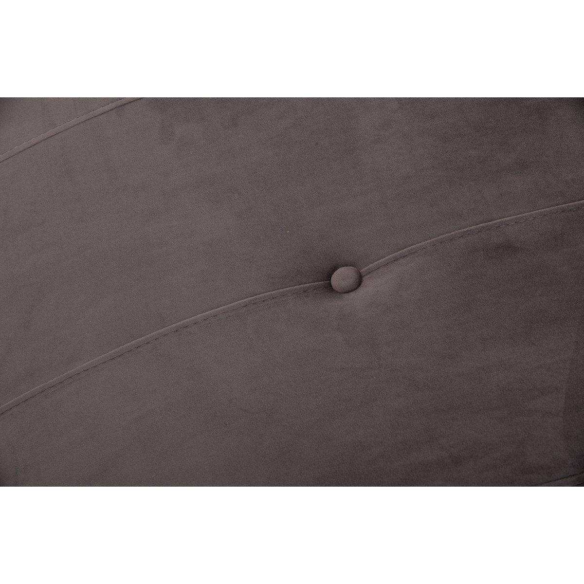 Relaxliege Samt grau - HomeDesign Knaus