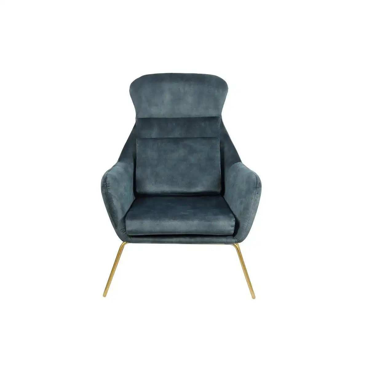 Relaxsessel aus Samtvelours Blau - HomeDesign Knaus