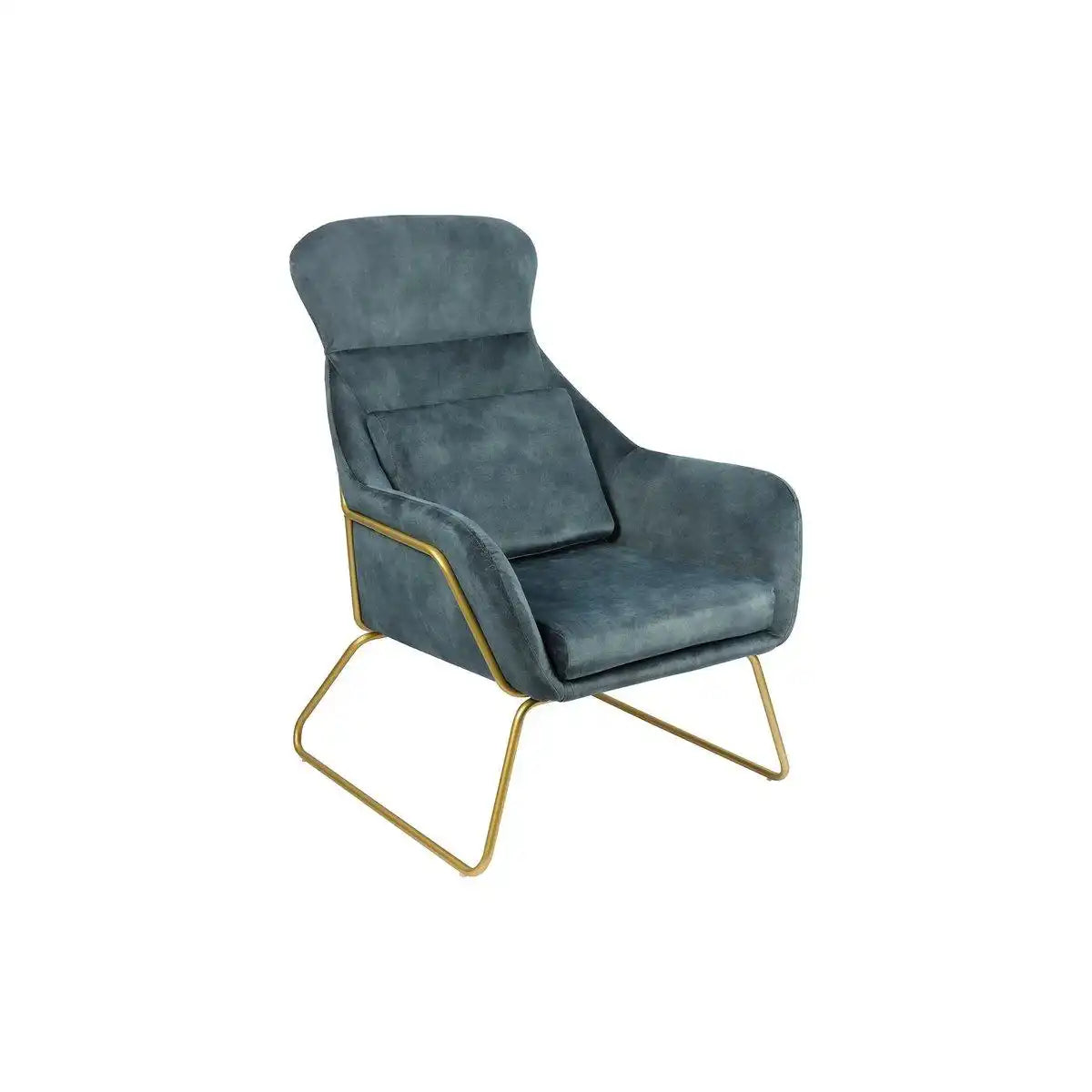 Relaxsessel aus Samtvelours Blau - HomeDesign Knaus