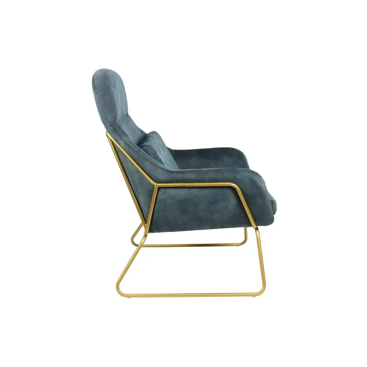 Relaxsessel aus Samtvelours Blau - HomeDesign Knaus