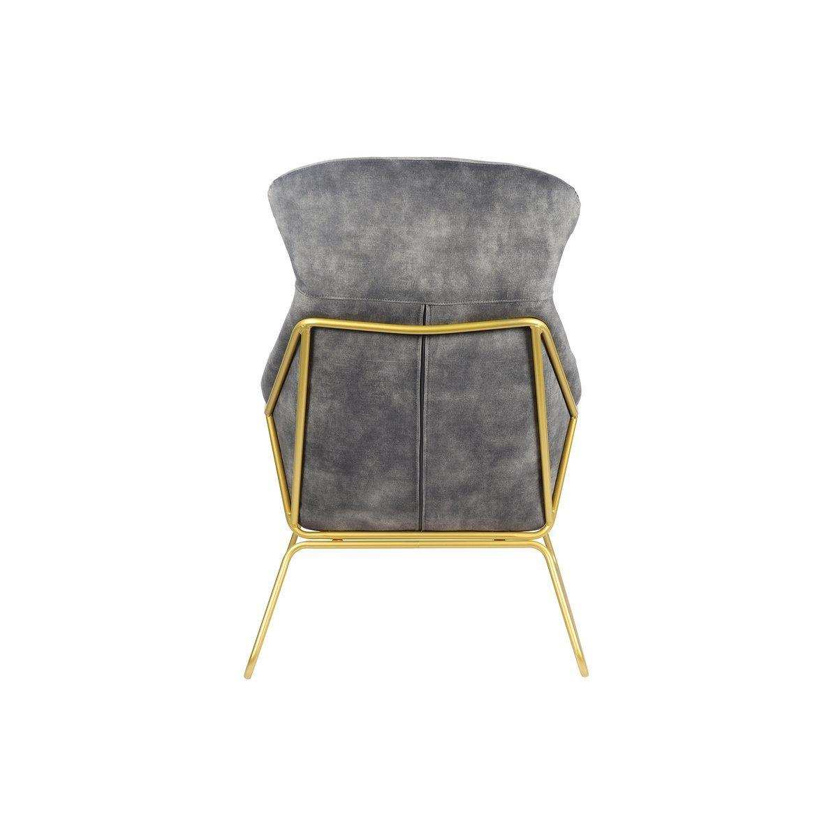 Relaxsessel aus Samtvelours Grau - HomeDesign Knaus