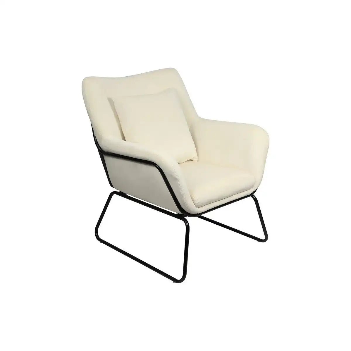 Relaxsessel mit Samtbezug Beige - HomeDesign Knaus