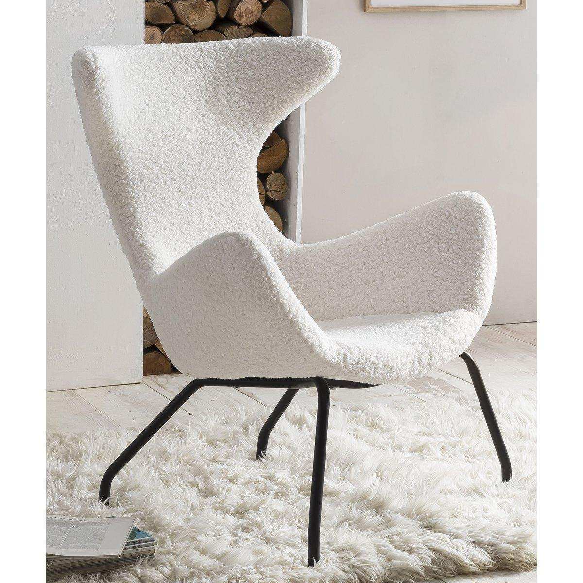 Relaxsessel Teddyfell weiß - HomeDesign Knaus
