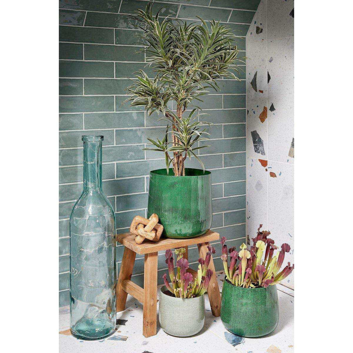 Rioja Flaschenvase - H100 x Ø21 cm - Recyceltes Glas - Transparent - HomeDesign Knaus