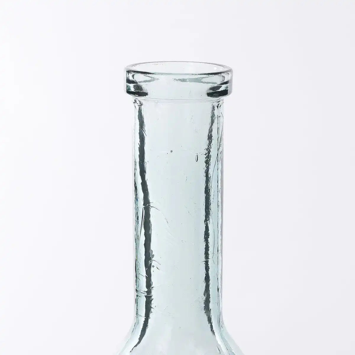 Rioja Flaschenvase - H100 x Ø21 cm - Recyceltes Glas - Transparent - HomeDesign Knaus