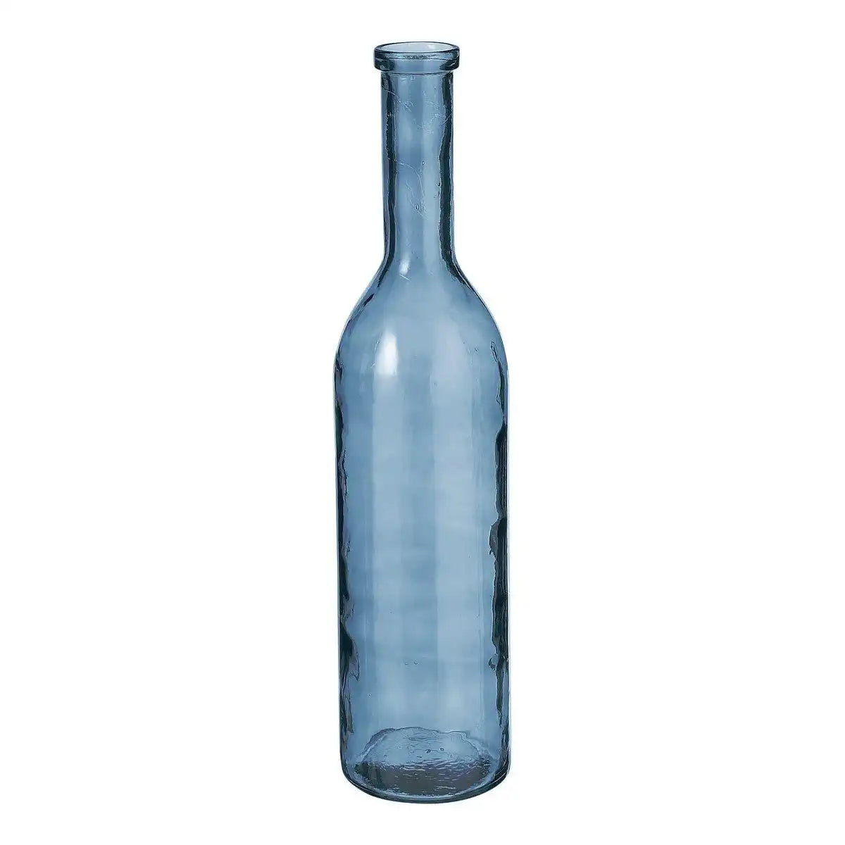 Rioja-Flaschenvase – H75 x Ø18 cm – recyceltes Glas – Hellblau - HomeDesign Knaus