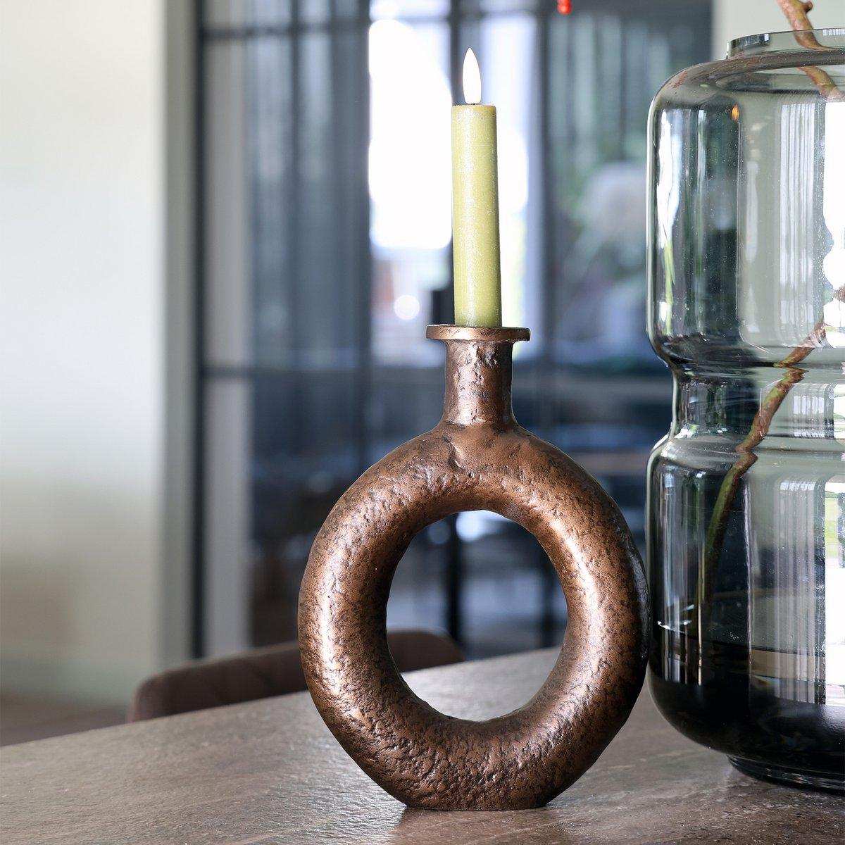 Rocha Metall Kerzenständer Spitzkerze Spitzkerzenhalter Retro - HomeDesign Knaus