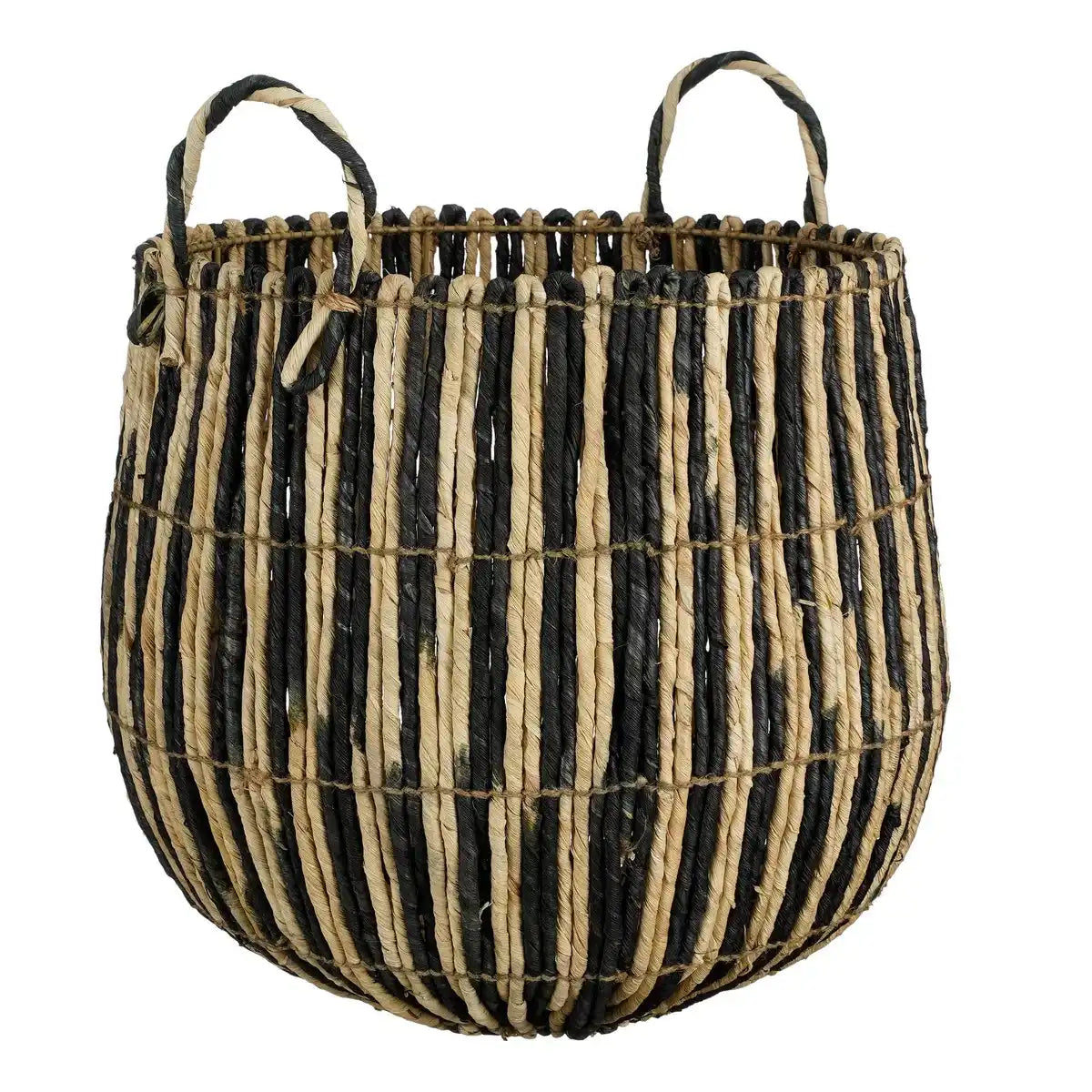 Ronda Korb – 2er-Set – H40 x Ø44 cm – Schwarz - HomeDesign Knaus