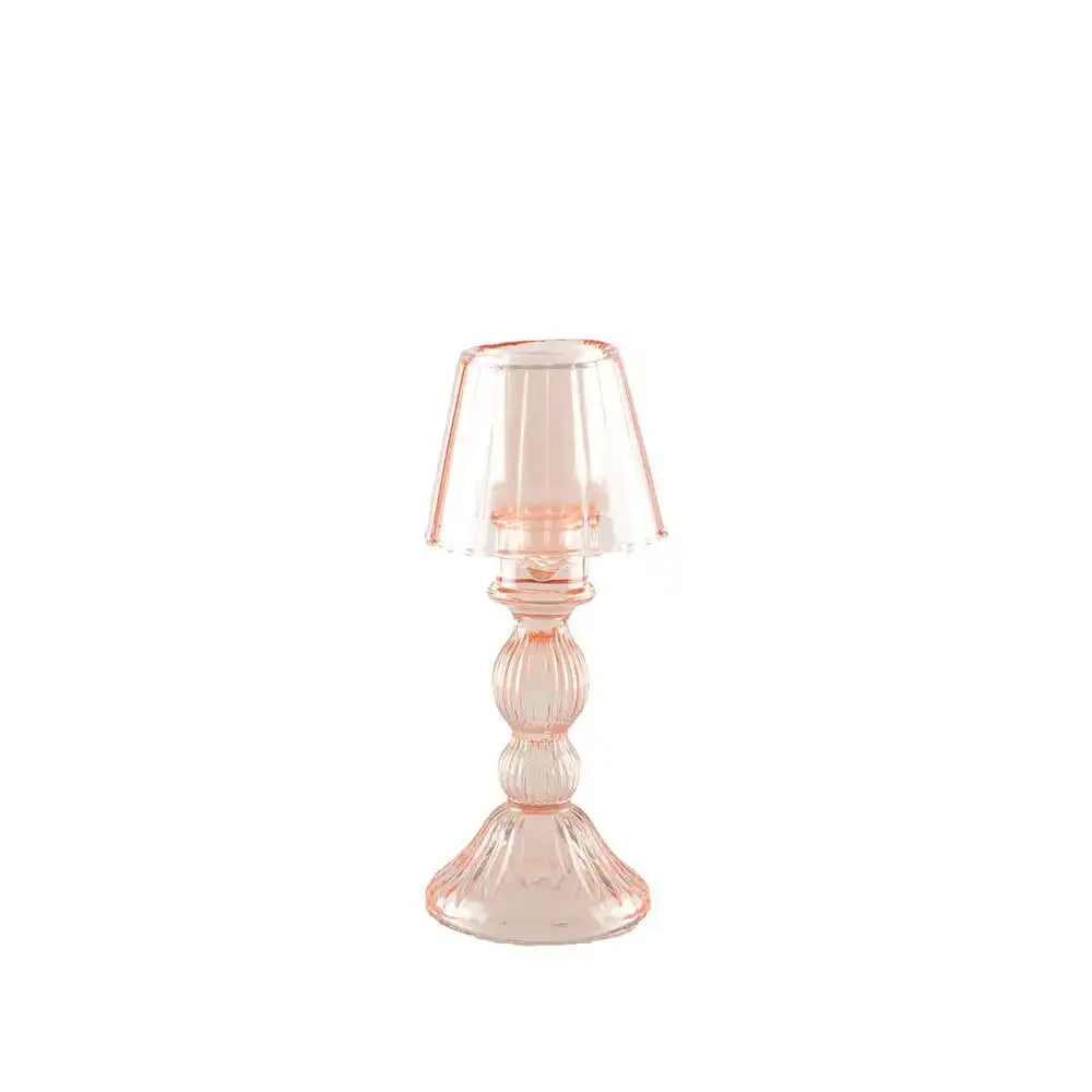 ROSA KERZENHALTER AUF GLASSTÄNDER 9X9X21,5CM - HomeDesign Knaus