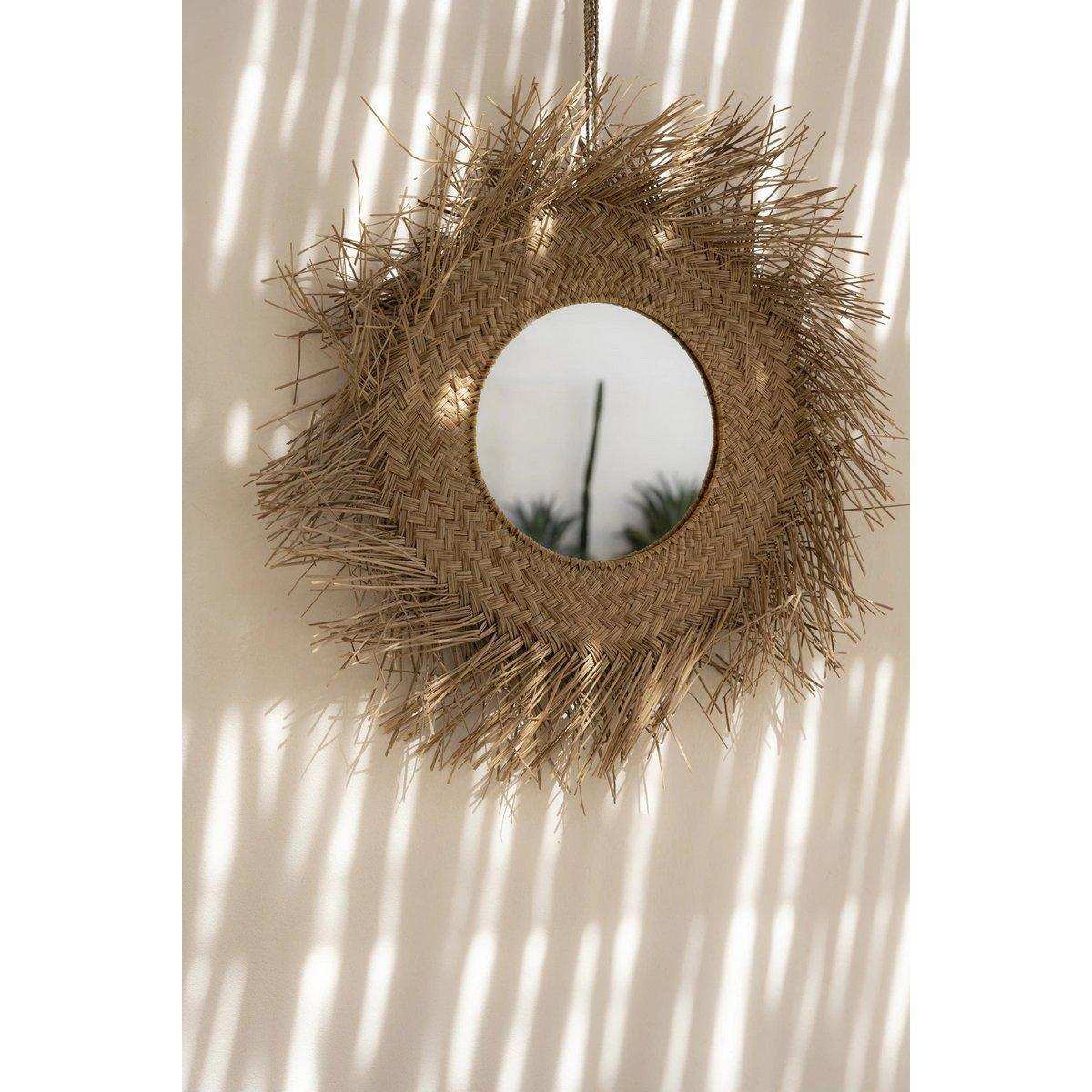 Rotan Spiegel Wandspiegel Natur - HomeDesign Knaus