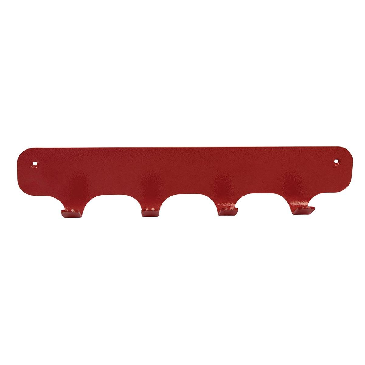 Gorillz Rounded Four Industrial Wandgarderobe 4 Kleiderhaken – Rot - HomeDesign Knaus