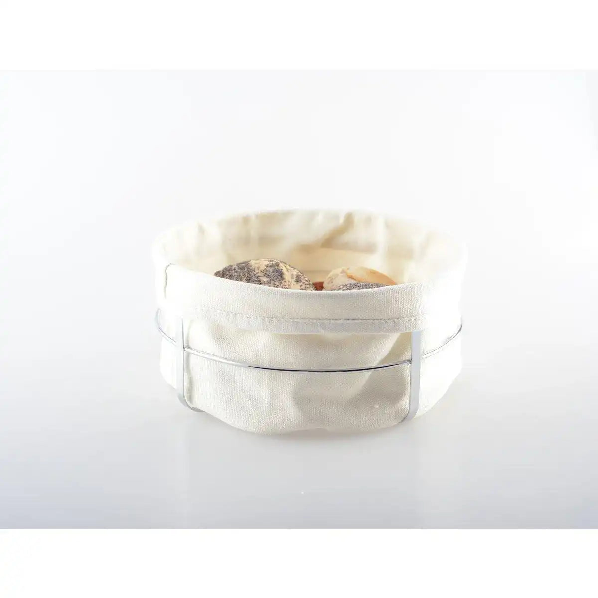 Rundbrotkorb Silber 22x22x10 cm - HomeDesign Knaus